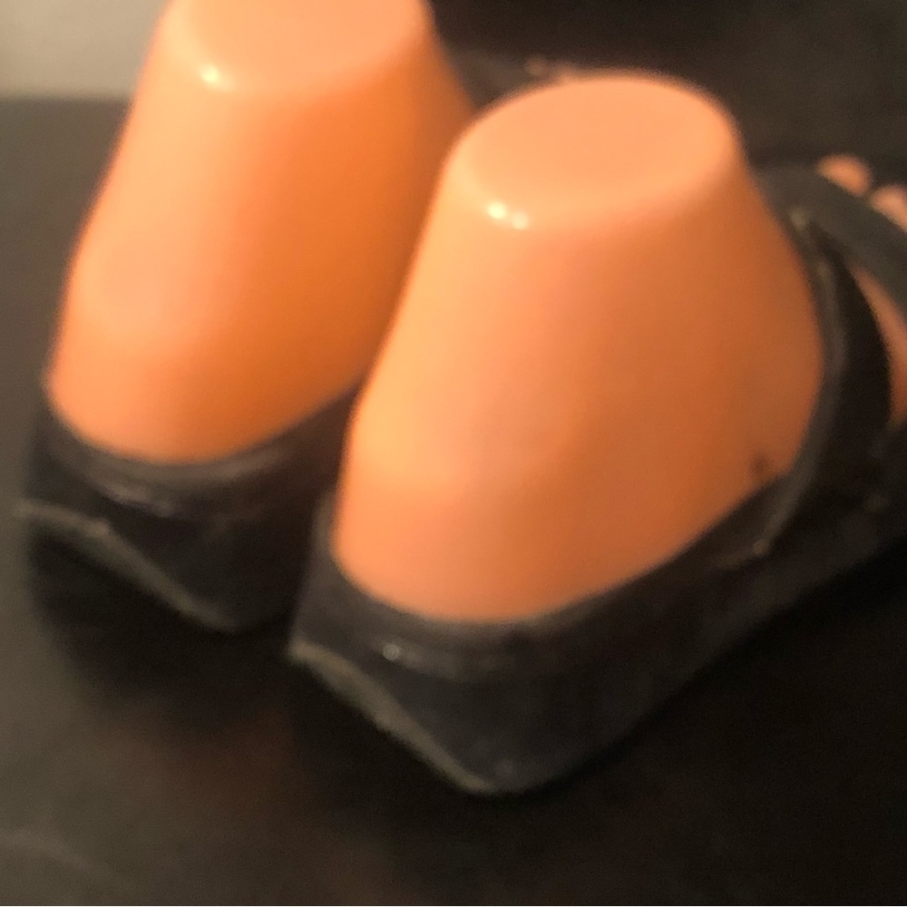 Volatile Black Glitters Platform Double Strap San… - image 6